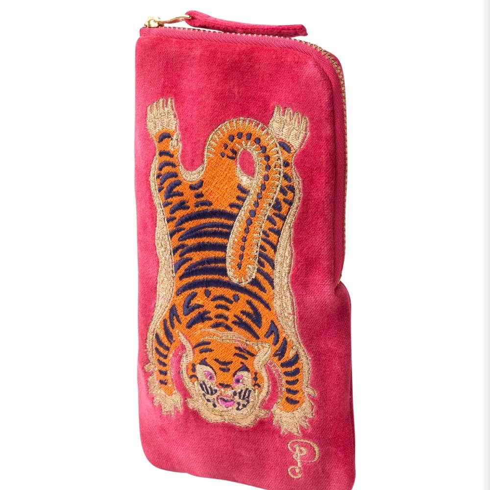 Pink and Orange Tiger Print Tote Bag - Picture 5 of 8